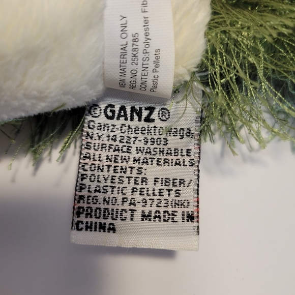 GANZ 2 Fuzzy 6" Plush Frog and Monkey - Picture 3 of 16